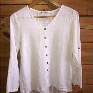2/$20 White linen top